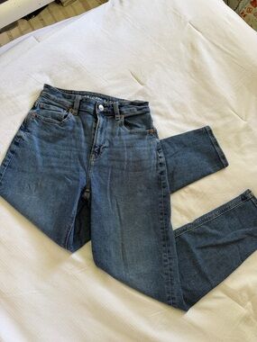 American Eagle Outfitters Medium Blue High-Rise Jeans